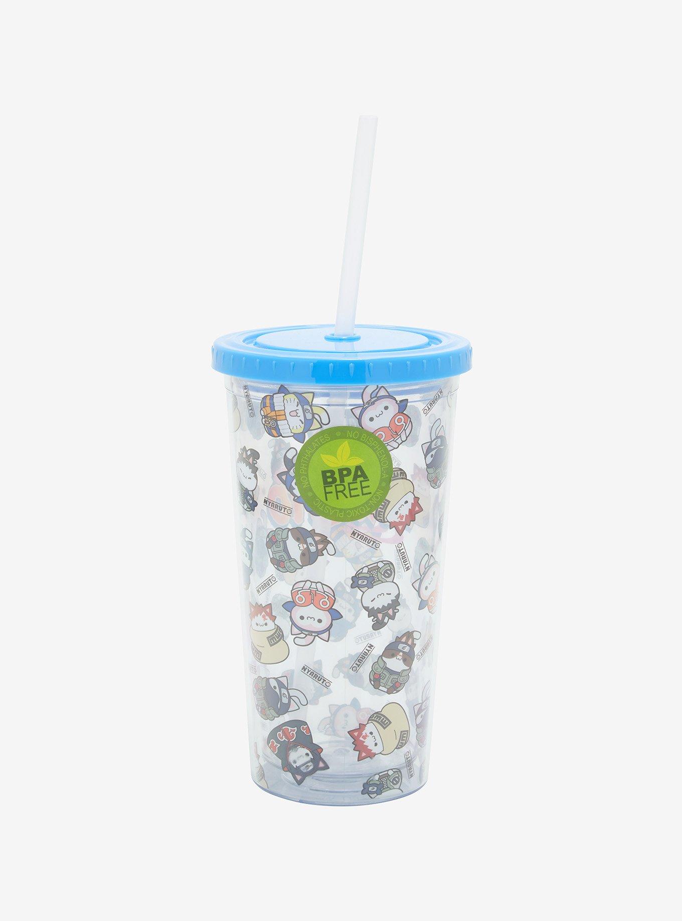 Naruto Shippuden Nyaruto Group Acrylic Travel Cup, , alternate