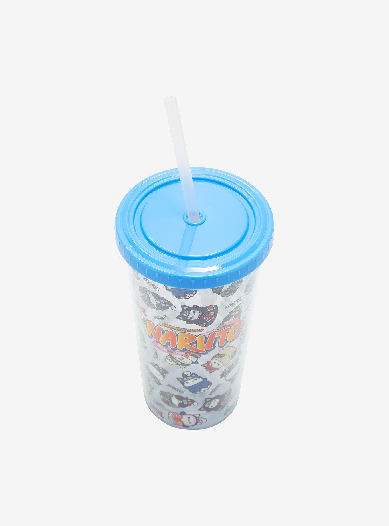 Naruto Shippuden Nyaruto Group Acrylic Travel Cup, , alternate