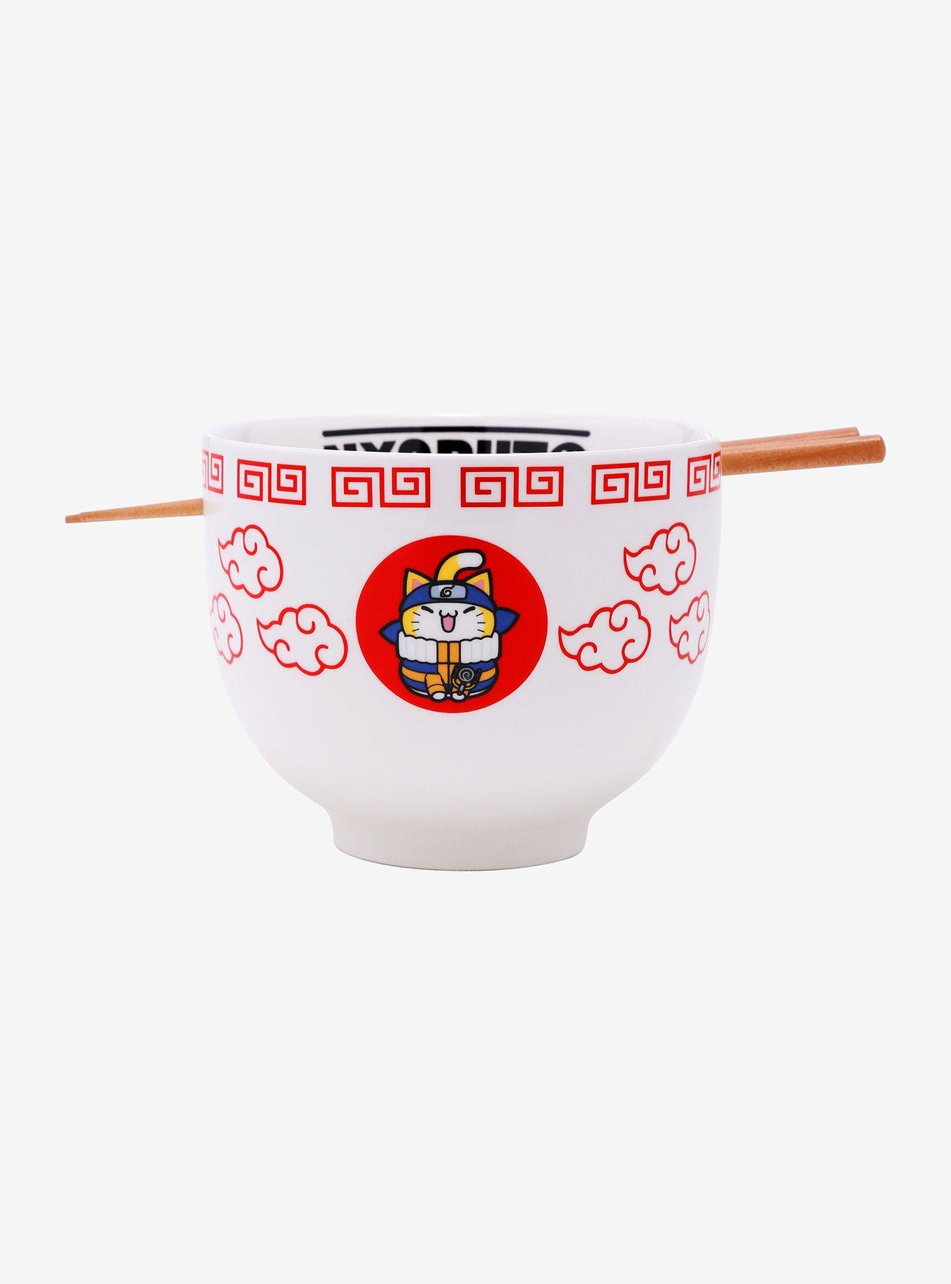 Naruto Shippuden Nyaruto Ramen Bowl With Chopsticks, , alternate