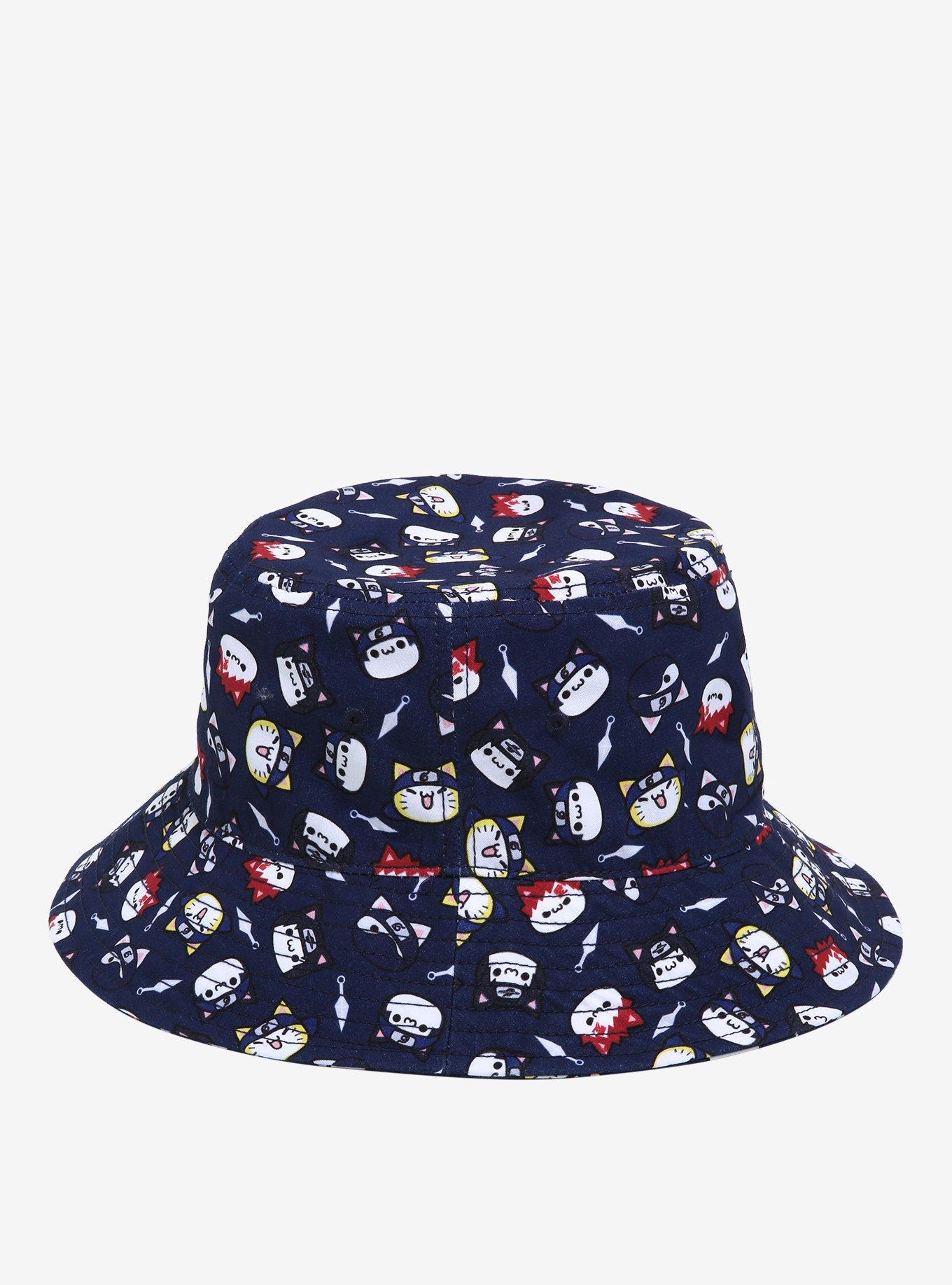 Nyaruto Ninja Cats Allover Print Bucket Hat - BoxLunch Exclusive, , alternate