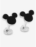 Disney Sterling Silver and Onyx Mickey Mouse Cufflinks, , alternate