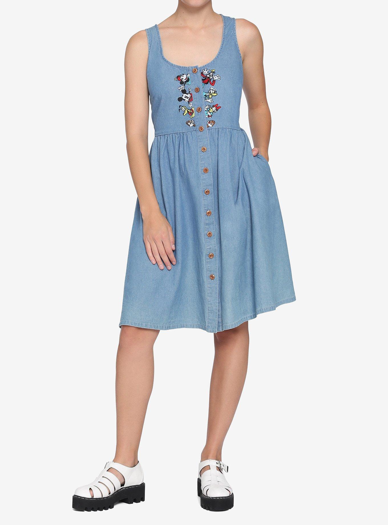 Disney Mickey & Friends Characters Chambray Dress, MULTI, alternate
