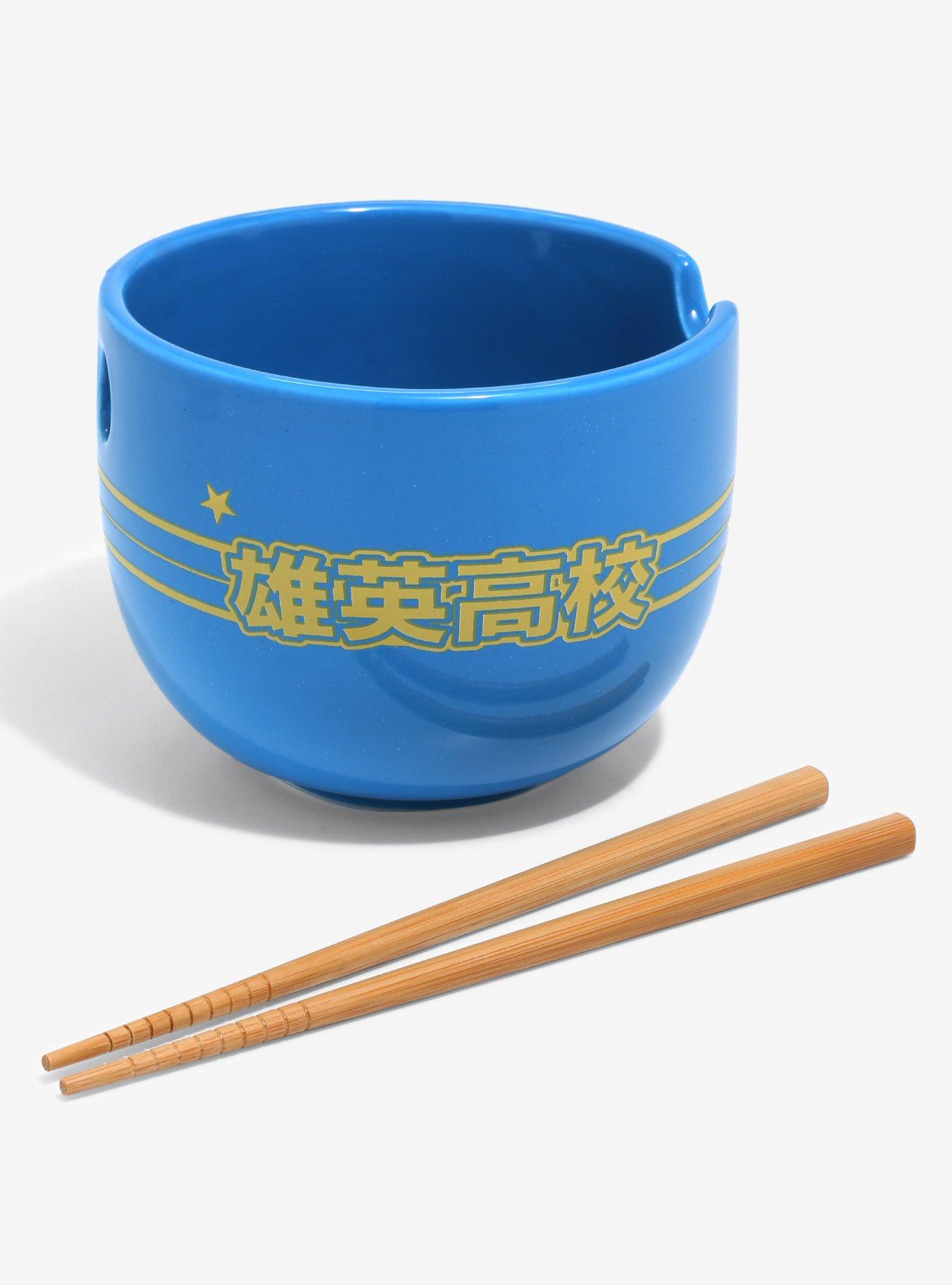 My Hero Academia Plus Ultra Crest Ramen Bowl with Chopsticks, , alternate