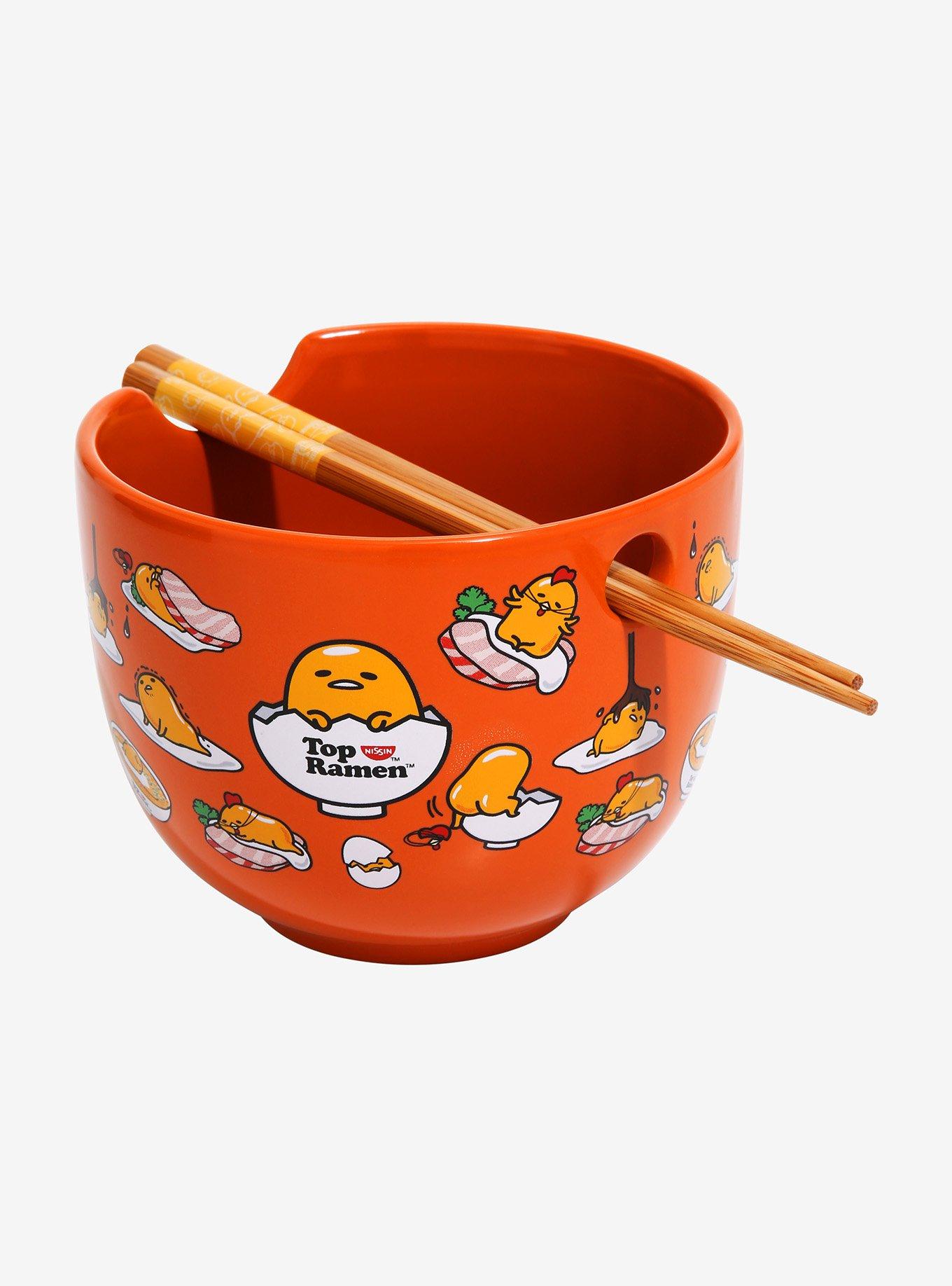 Nissin Top Ramen x Gudetama Ramen Bowl with Chopsticks - BoxLunch Exclusive, , alternate