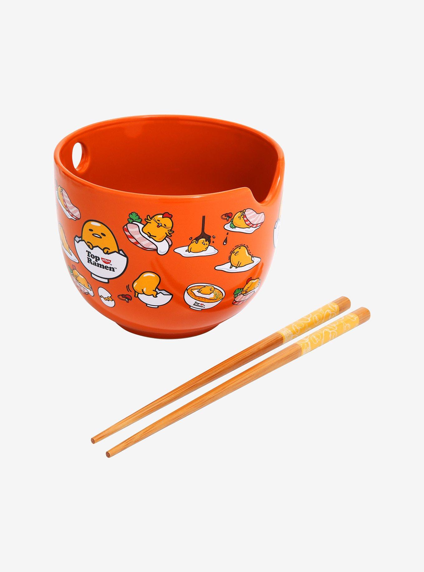 Nissin Top Ramen x Gudetama Ramen Bowl with Chopsticks - BoxLunch Exclusive, , alternate