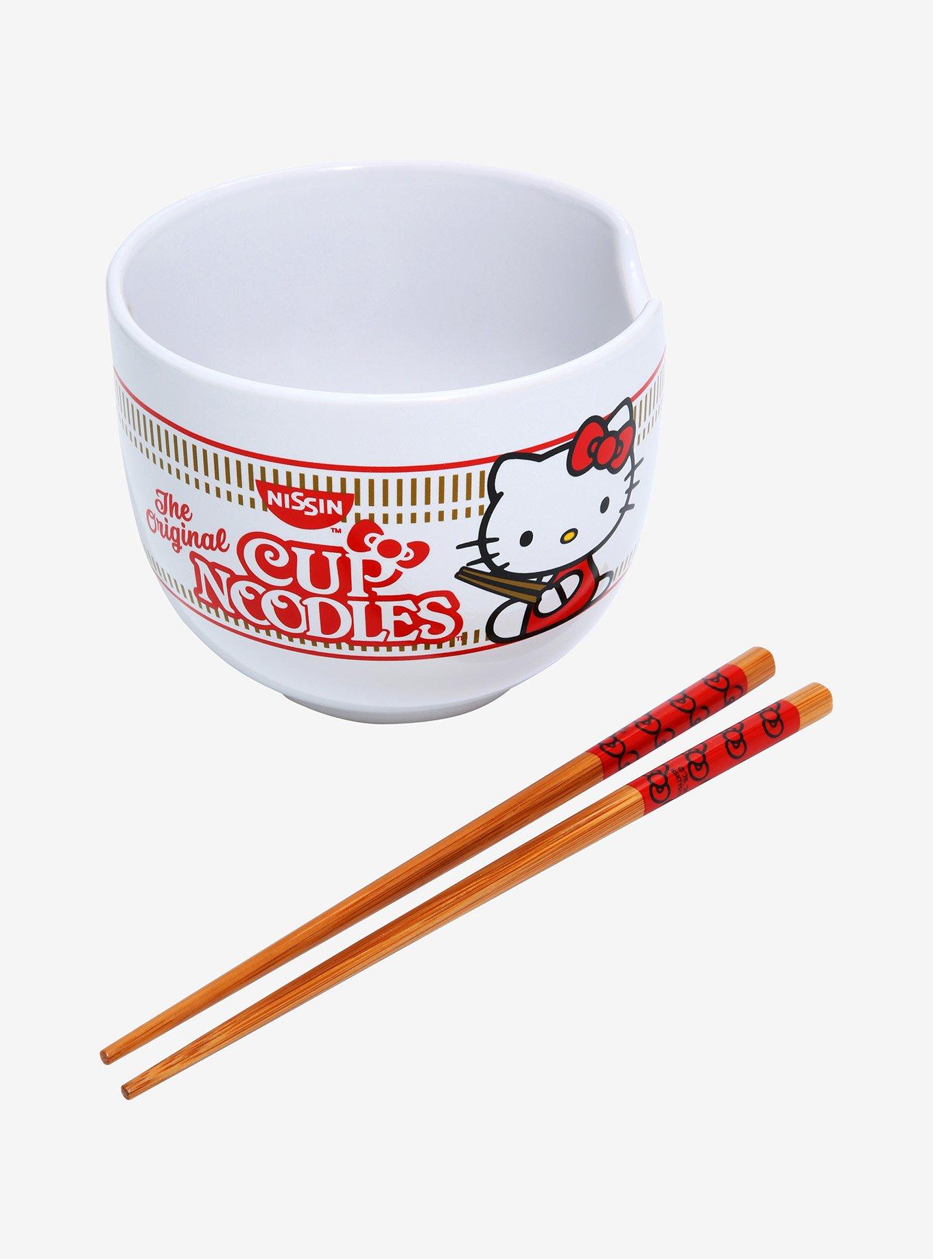 Nissin Cup Noodles x Hello Kitty Ramen Bowl with Chopsticks - BoxLunch Exclusive, , alternate