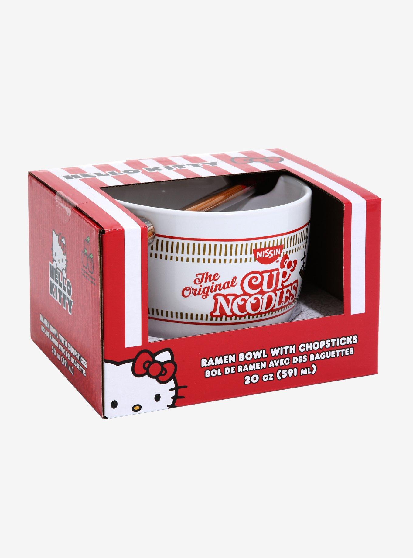 Nissin Cup Noodles x Hello Kitty Ramen Bowl with Chopsticks - BoxLunch Exclusive, , alternate