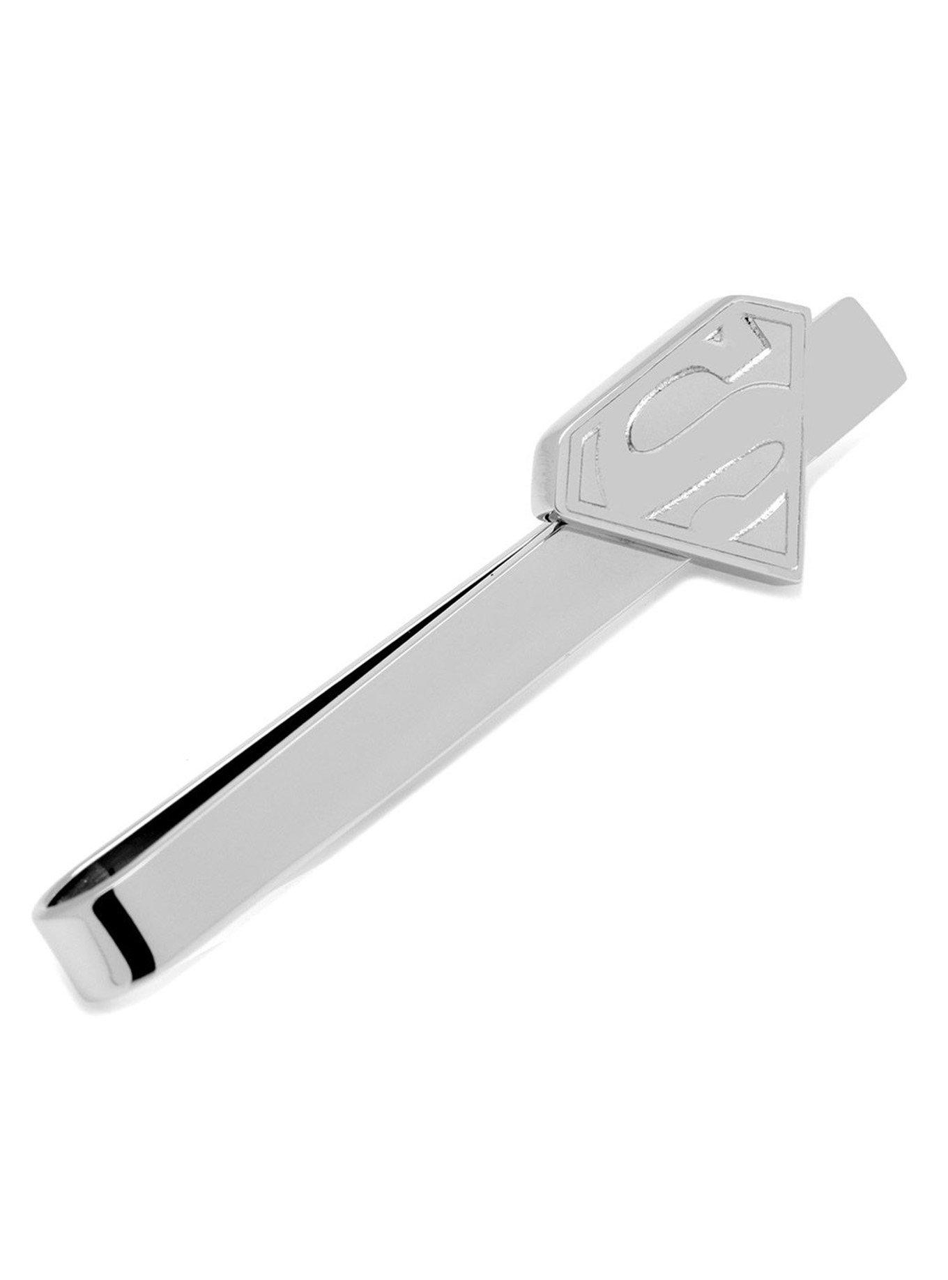 DC Comics Superman Stainless Steel Cufflinks and Tie Bar Set