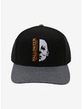 Halloween Michael Myers Face Snapback Hat, , alternate