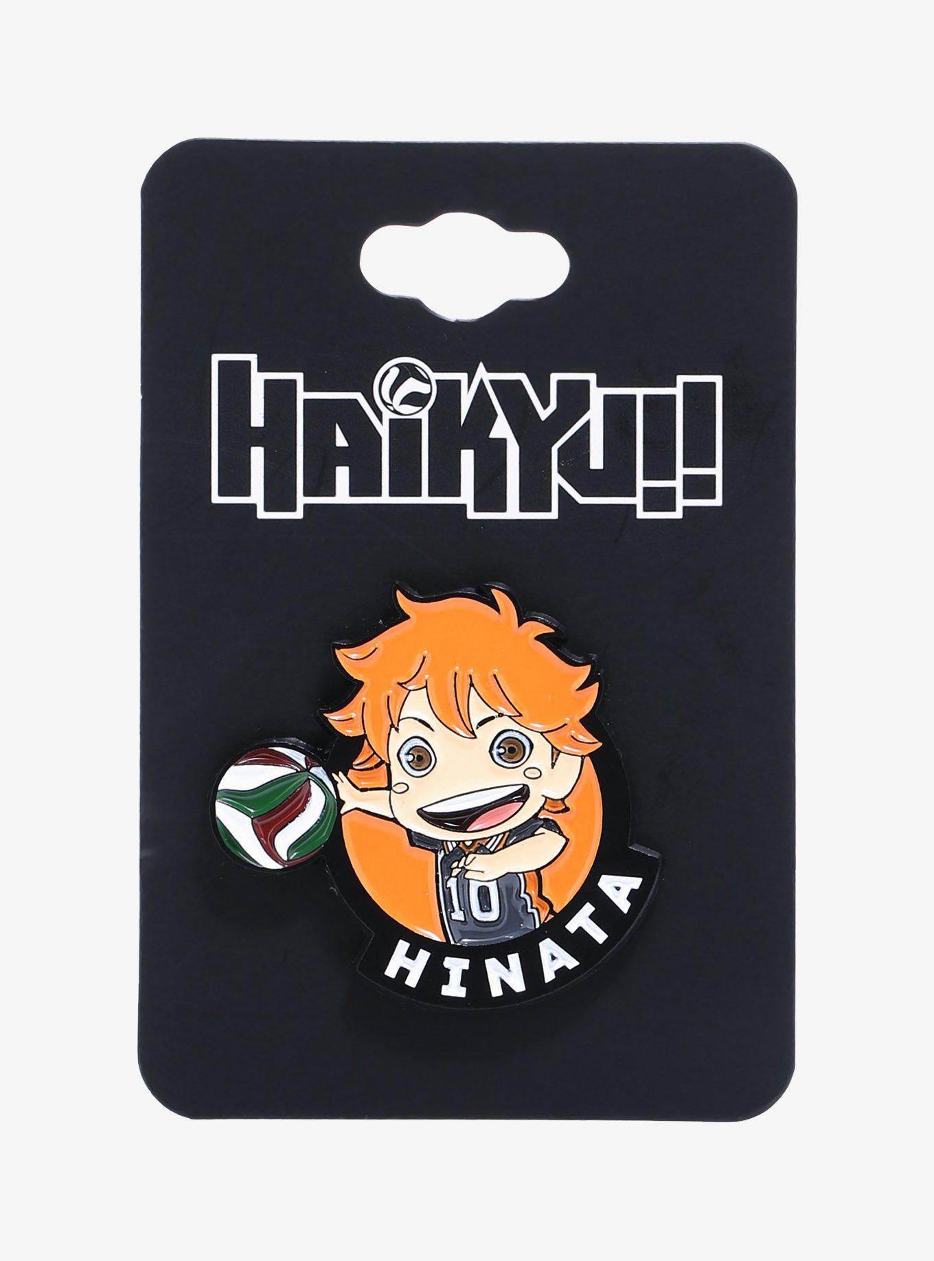 haikyu chibi shoyo hinata enamel pin boxlunch exclusive boxlunch