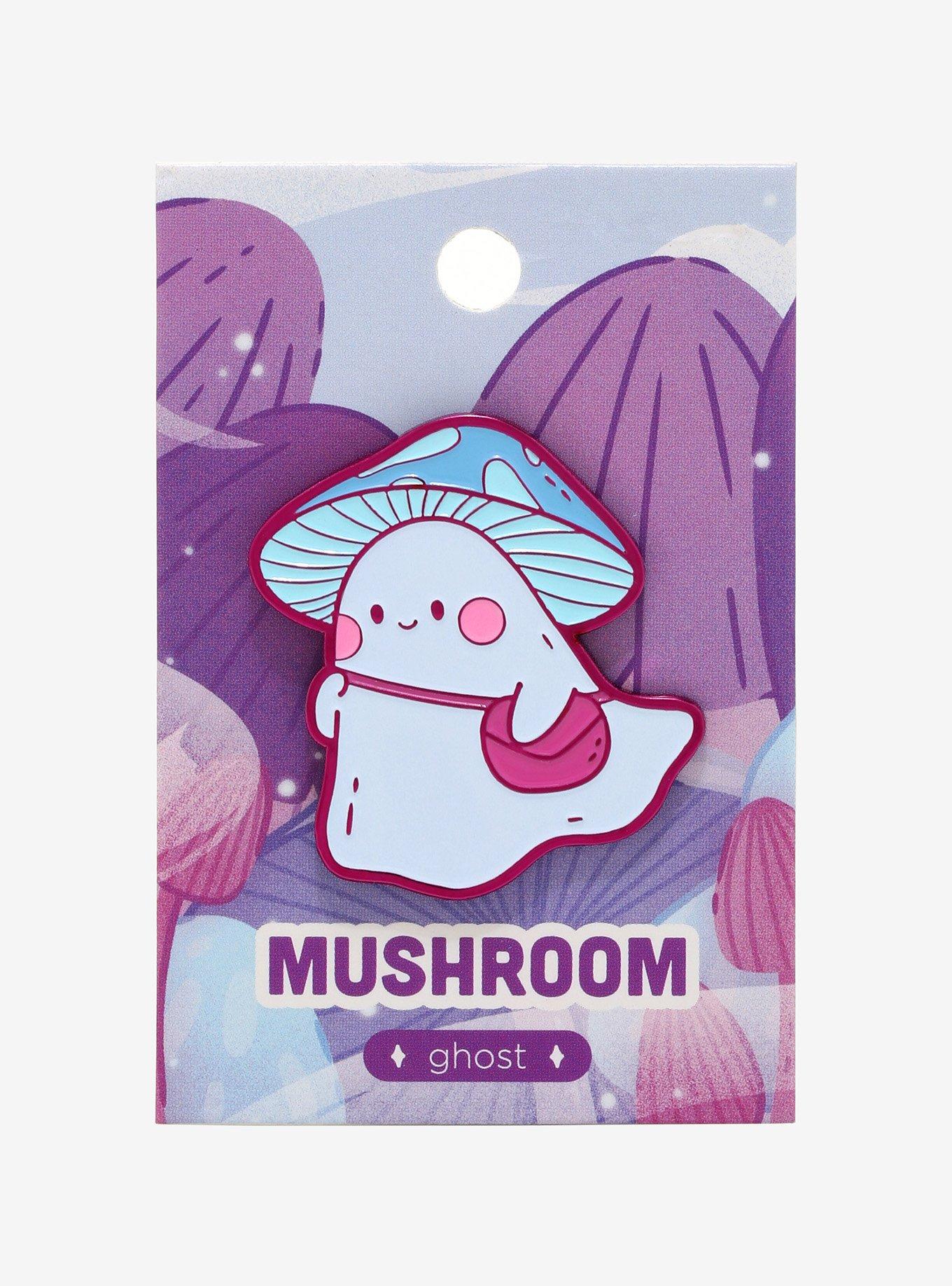 Arcasian Mushroom Ghost Enamel Pin, , alternate