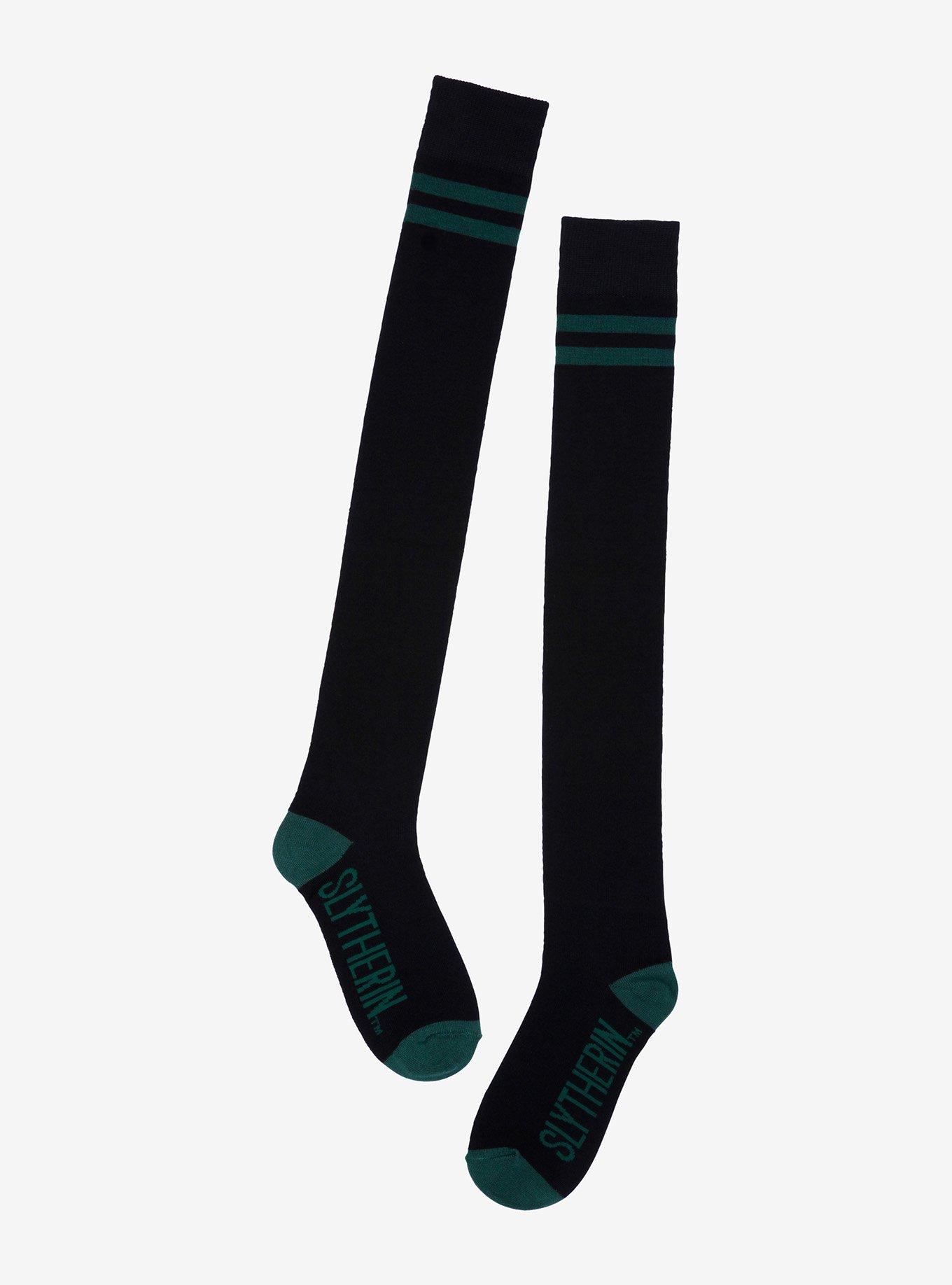 Harry Potter Slytherin Stripe Knee-High Socks, , alternate