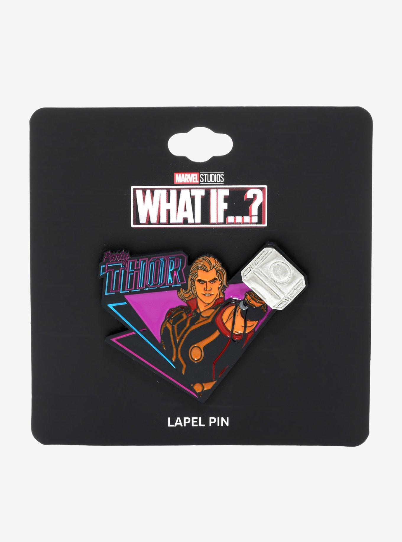 Marvel What If...? Party Thor Enamel Pin - BoxLunch Exclusive, , alternate