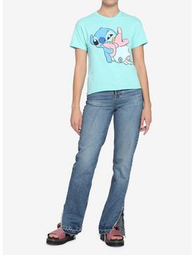 Disney Lilo & Stitch Baby Stitch & Scrump Crop Girls T-Shirt, , hi-res