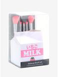 Strawberry Milk Makeup Brush & Holder Set, , alternate