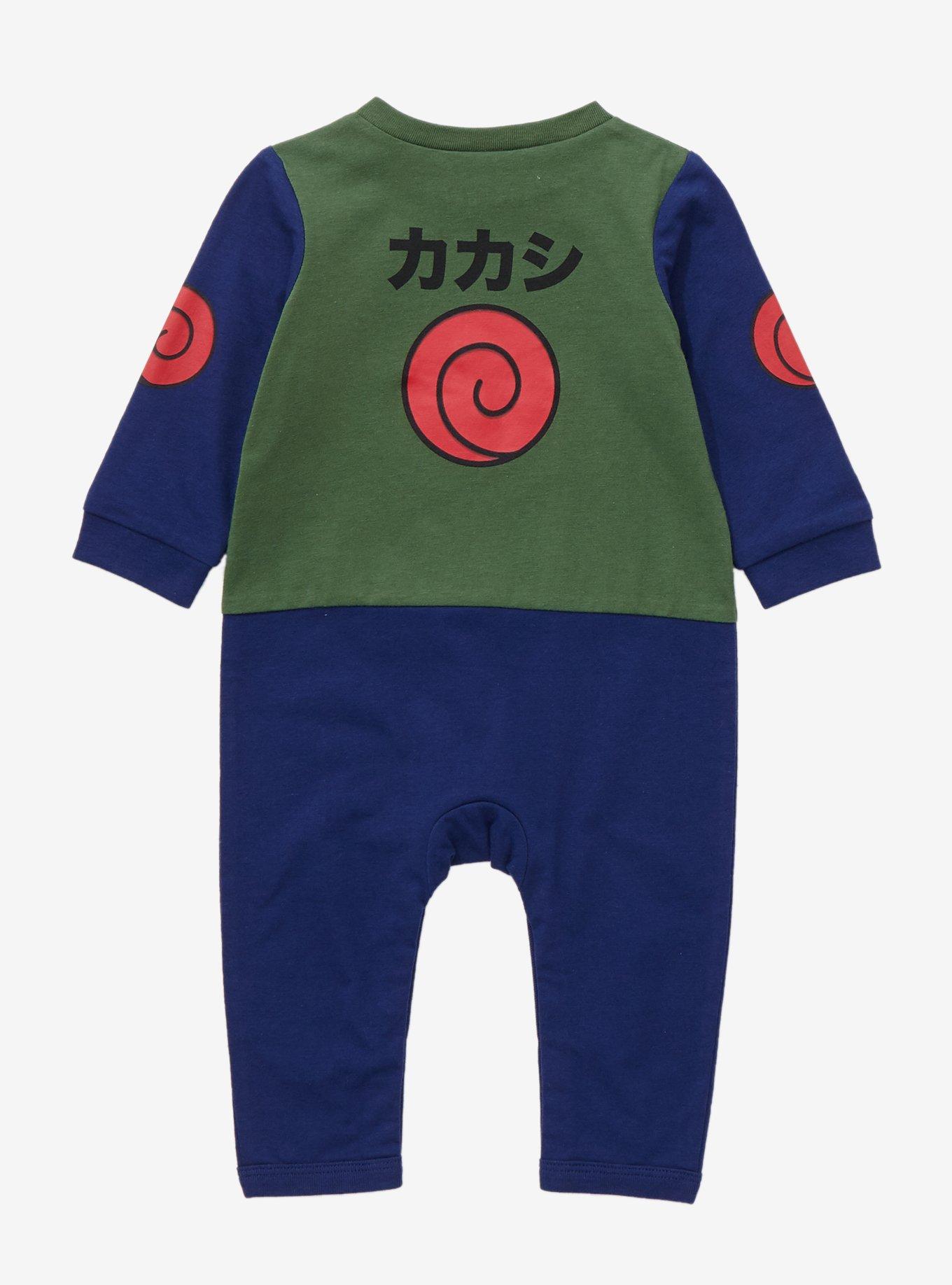 Naruto Shippuden Kakashi Hatake Infant One-Piece - BoxLunch Exclusive, FOREST GREEN, alternate
