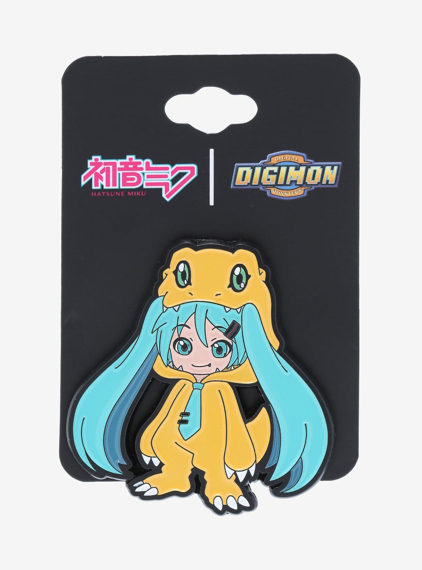 Hatsune Miku X Digimon Enamel Pin, , alternate