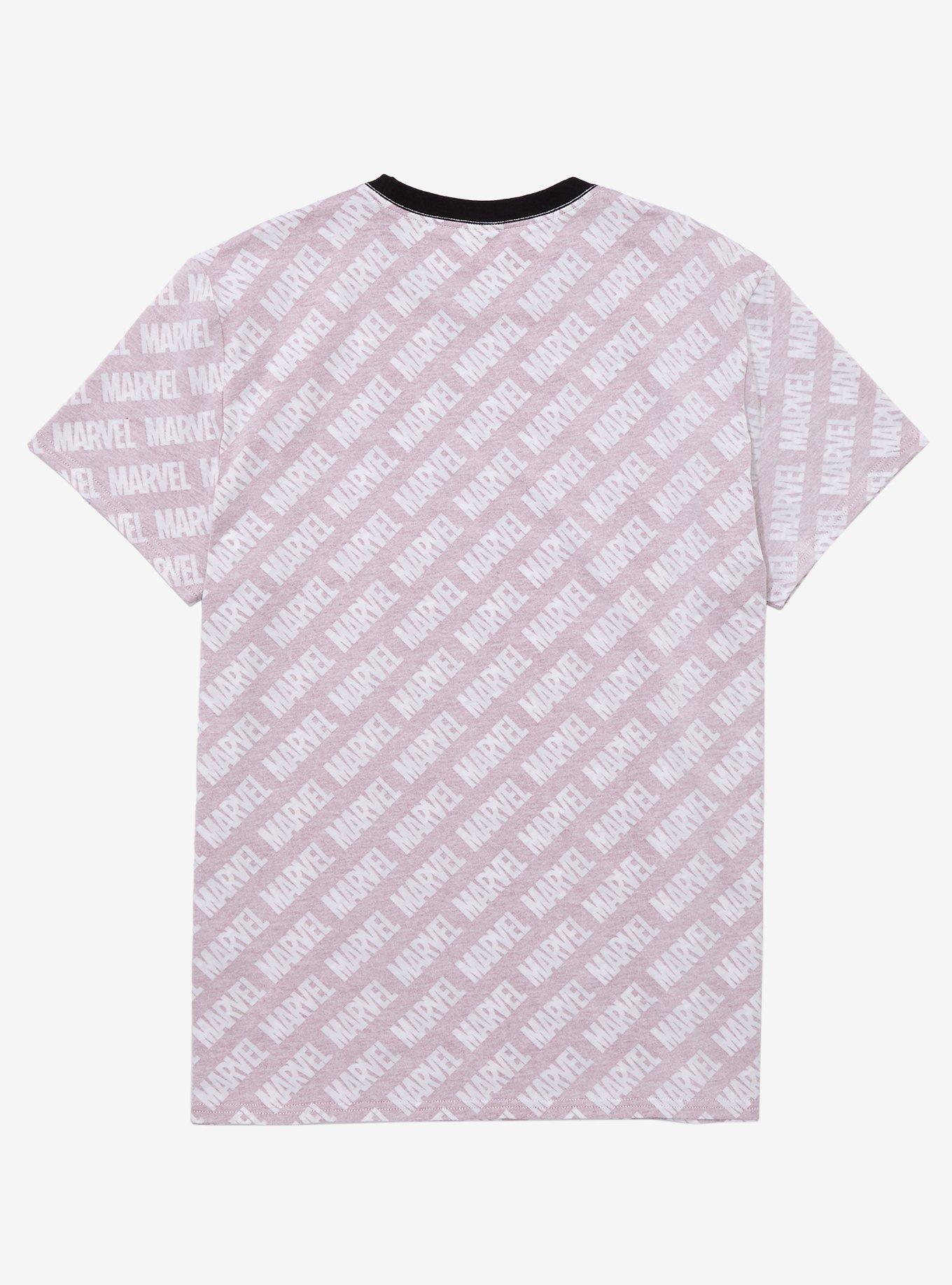 Her Universe Marvel Logo Inside Out Women's T-Shirt - BoxLunch Exclusive, RED, alternate