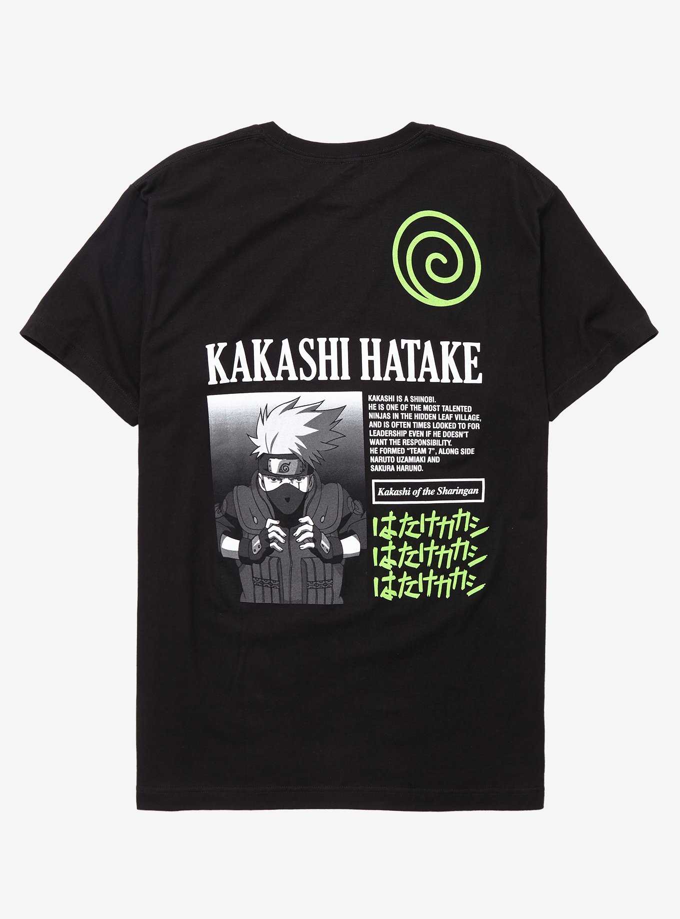 Naruto Shippuden Kakashi Hatake Katakana T-Shirt - BoxLunch Exclusive, , hi-res