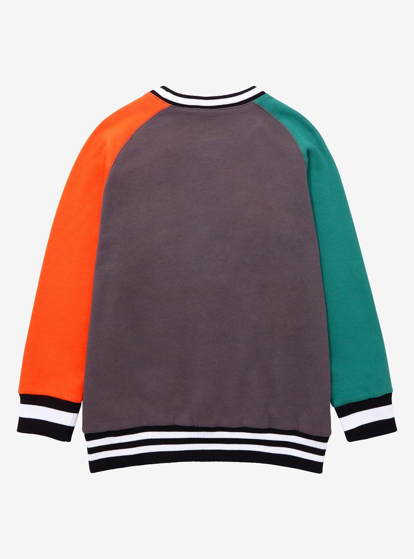My Hero Academia U.A. High Bakugo Color Block Varsity Crewneck - BoxLunch Exclusive, MULTI, alternate