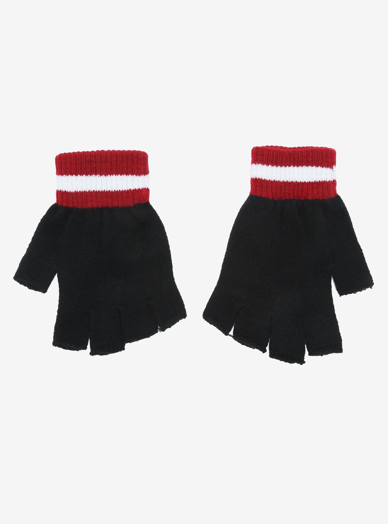 Naruto Shippuden Akatsuki Clouds Fingerless Gloves, , alternate