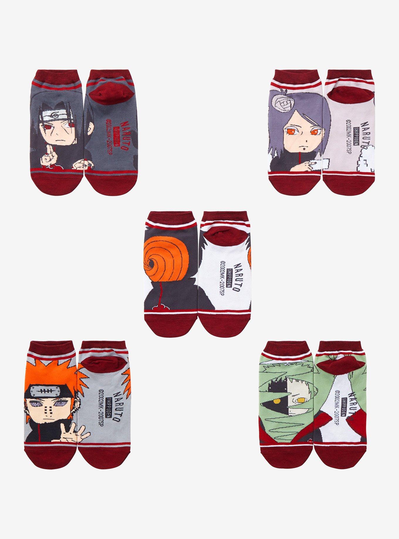 Naruto Shippuden Akatsuki Members Sock Set - BoxLunch Exclusive, , alternate