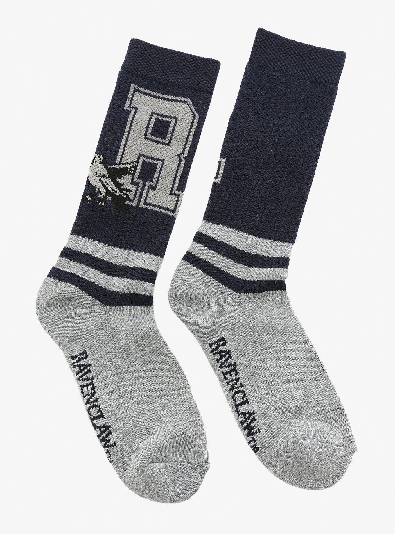 Harry Potter Ravcenclaw Collegiate Crew Socks - BoxLunch Exclusive, , alternate
