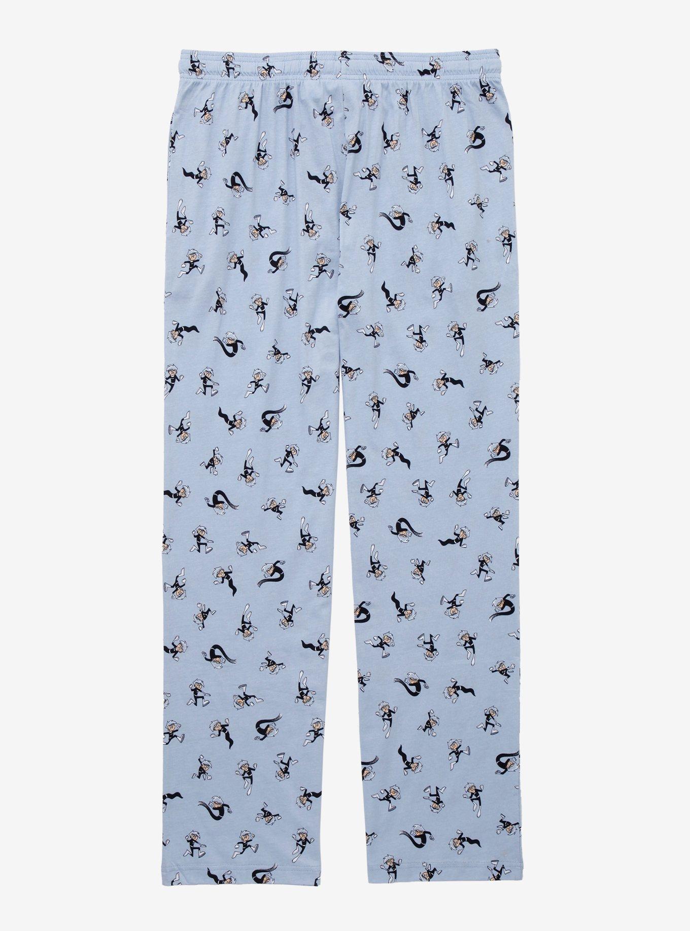 Danny Phantom Ghost Hunting Allover Print Sleep Pants - BoxLunch Exclusive, LIGHT BLUE, alternate