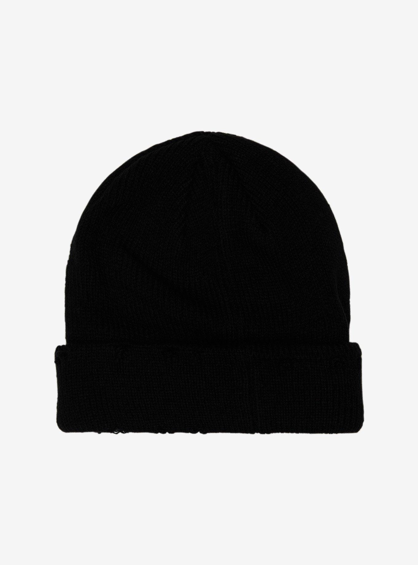 Go Away Distressed Beanie, , alternate
