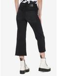 Black Crop Wide Leg Jeans, BLACK, alternate