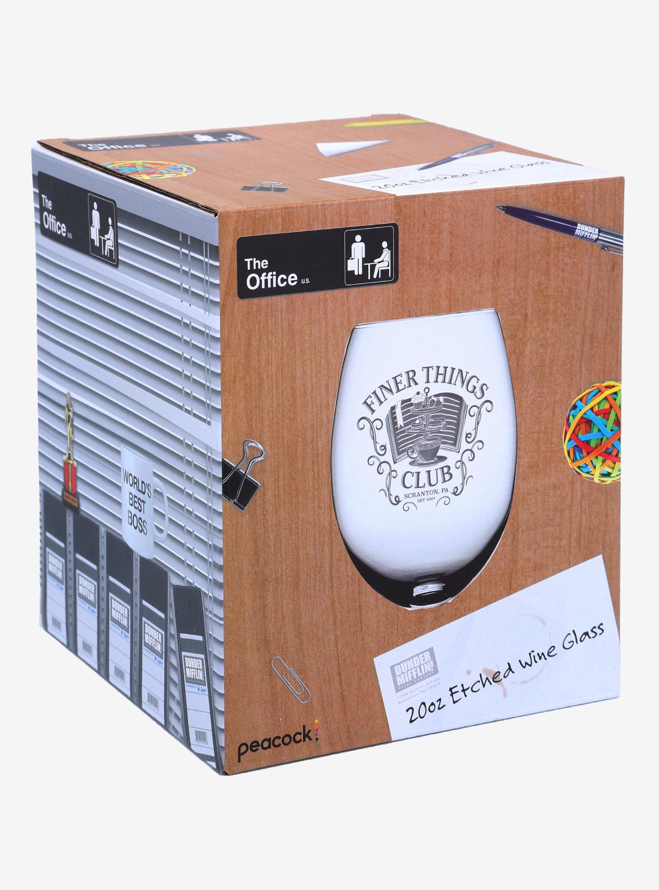 The Office Finer Things Club Wine Glass - BoxLunch Exclusive, , alternate