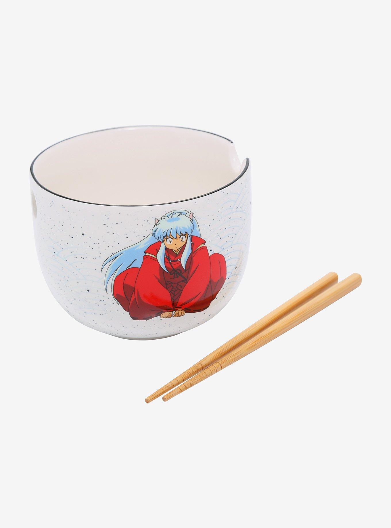 InuYasha InuYasha Perching Ramen Bowl with Chopsticks, , alternate - view 3