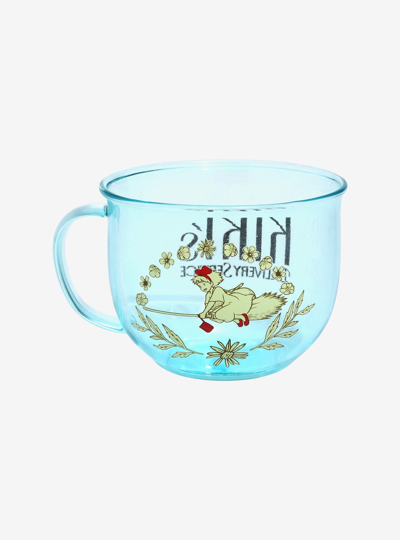 Studio Ghibli Kiki's Delivery Service Floral Glass Mug - BoxLunch Exclusive, , alternate
