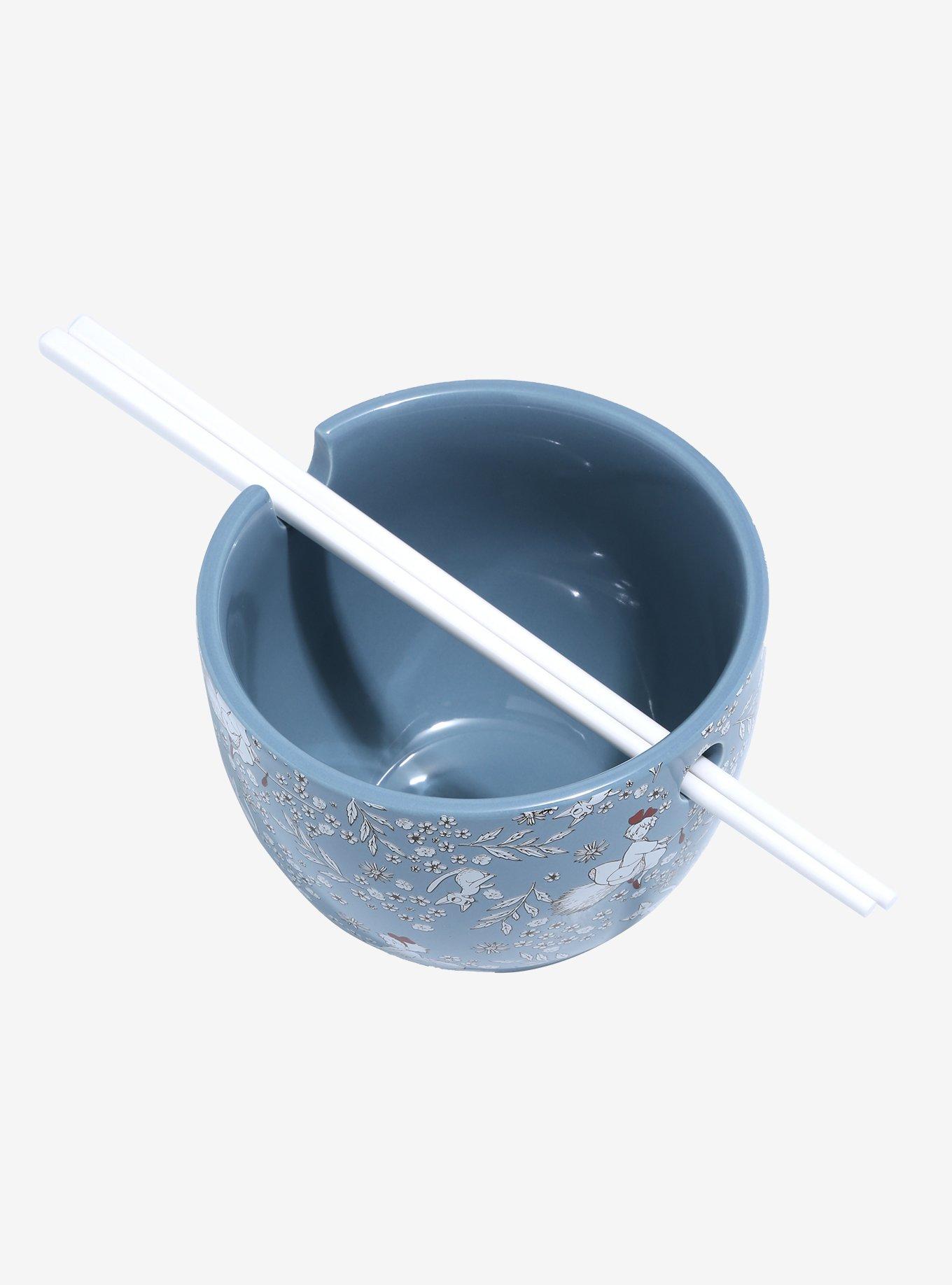 Her Universe Studio Ghibli Kiki's Delivery Service Floral Ramen Bowl with Chopsticks, , alternate