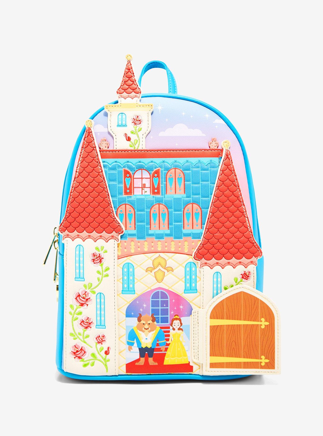 Her Universe Disney Beauty and the Beast Swinging Door Castle Mini Backpack - BoxLunch Exclusive, , alternate