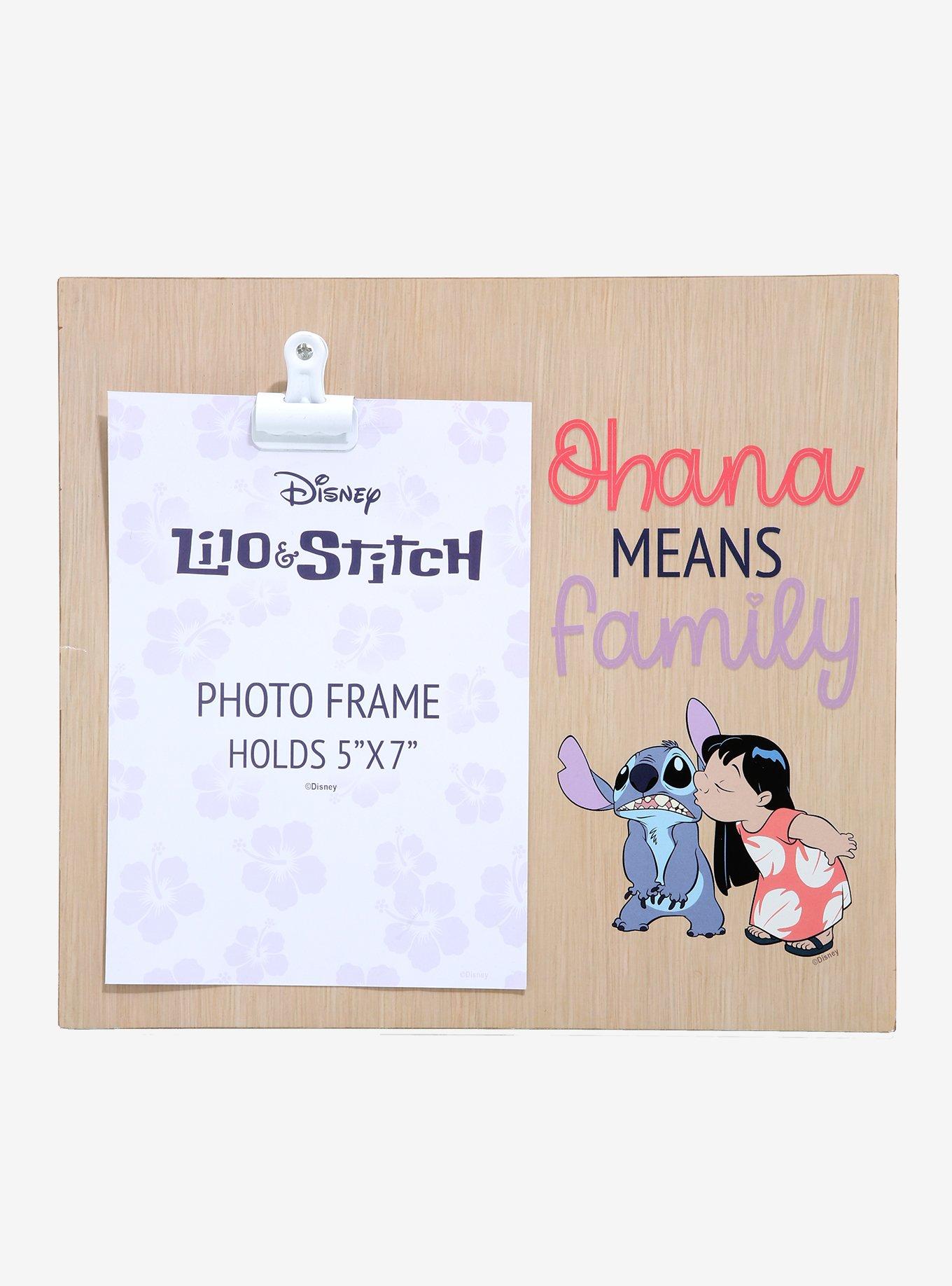 Disney Lilo & Stitch Ohana Means Family Clip Photo Frame - BoxLunch Exclusive, , alternate