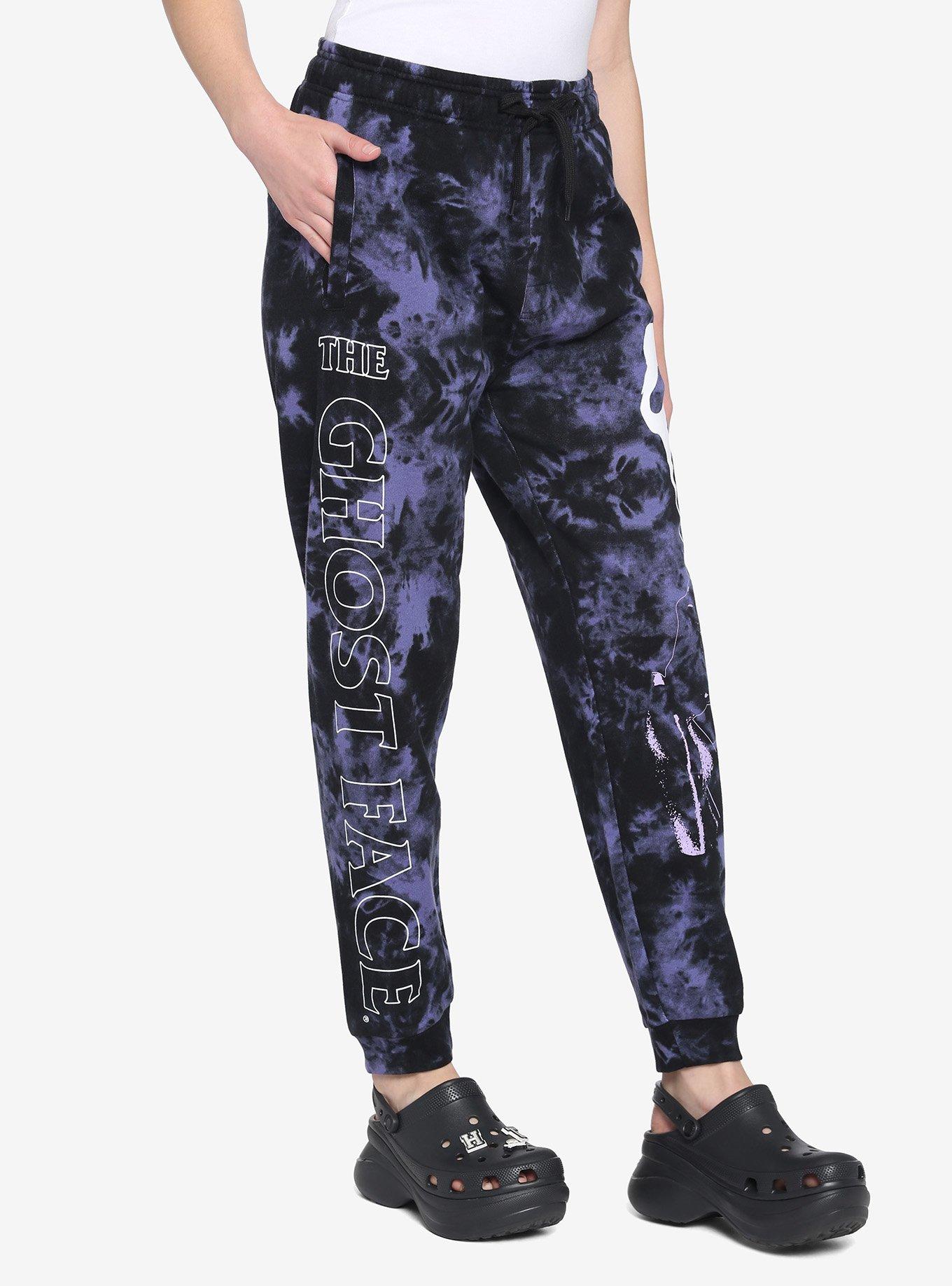 Scream Ghost Face Tie-Dye Girls Sweatpants, MULTI, alternate