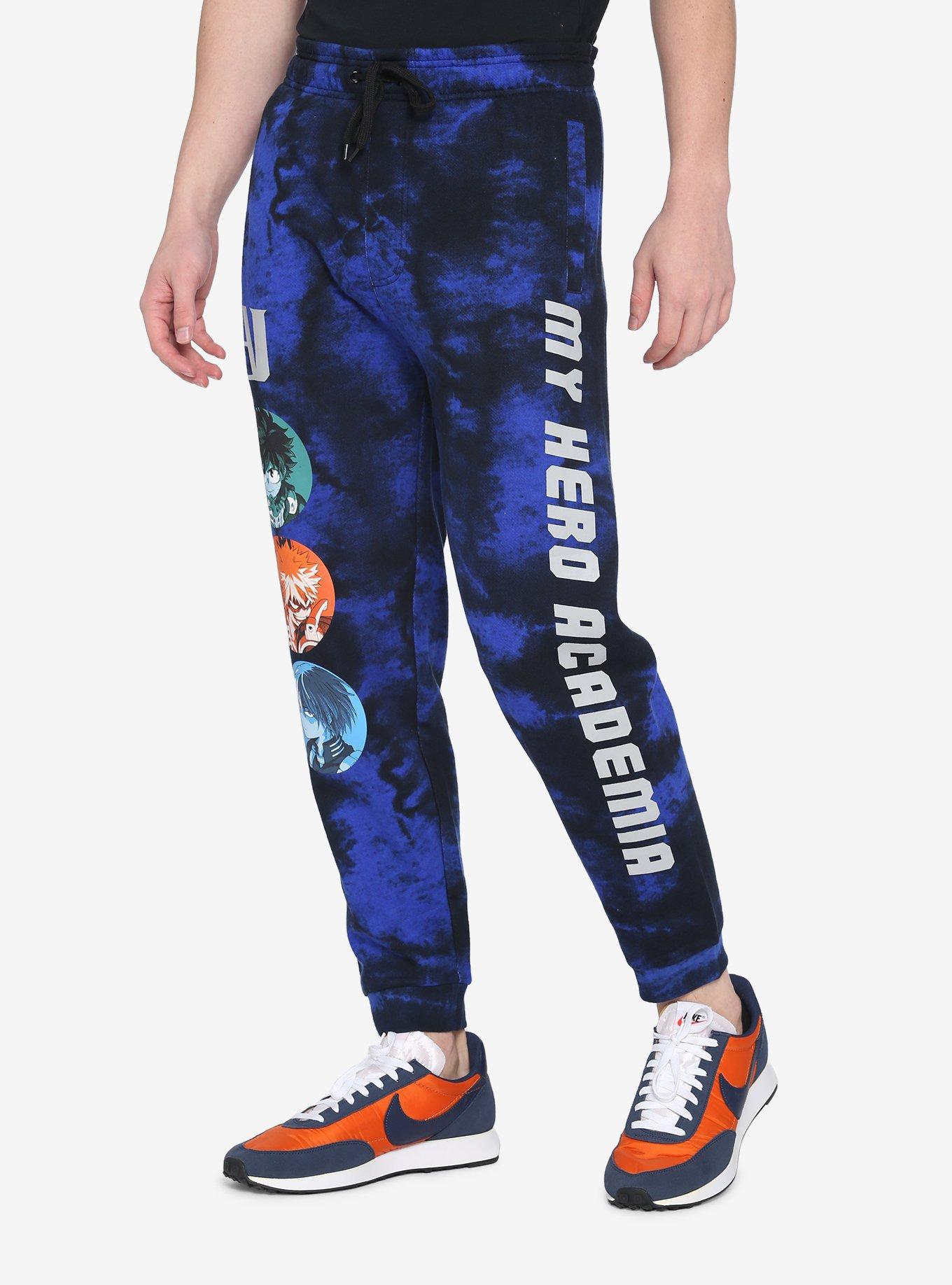 My Hero Academia Deku Bakugo & Todoroki Tie-Dye Sweatpants, MULTI, alternate