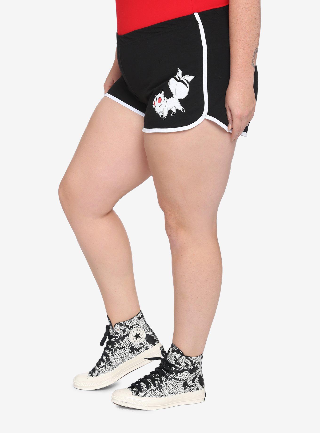InuYasha Kirara Soft Shorts Plus Size, MULTI, alternate