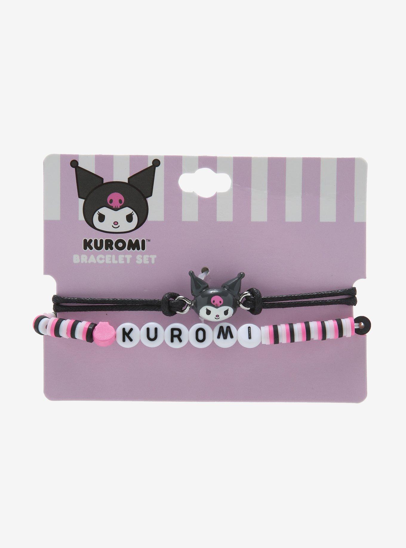 Kuromi Bead Bracelet Set, , alternate