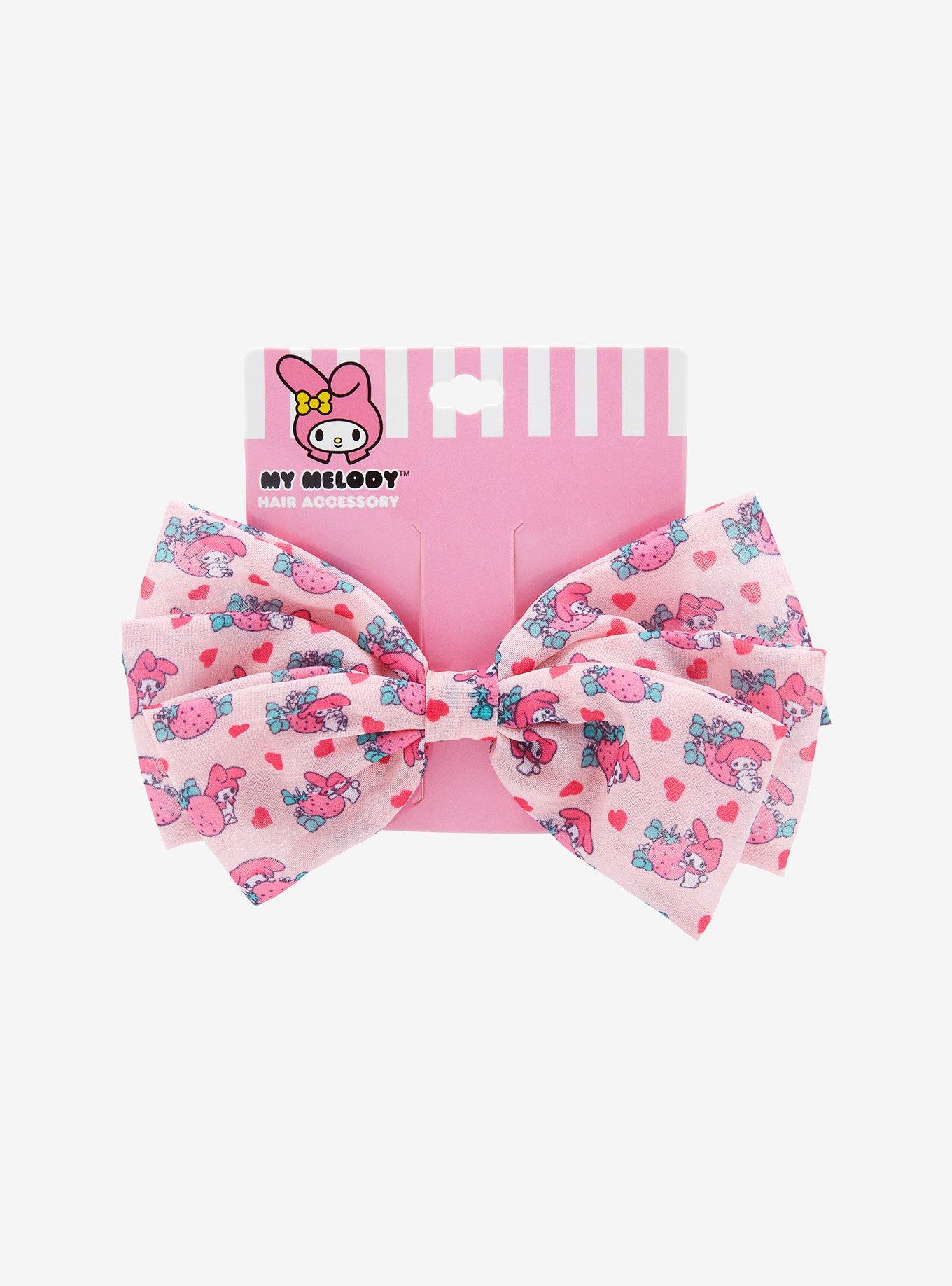 My Melody Strawberry Pink Hair Bow, , alternate