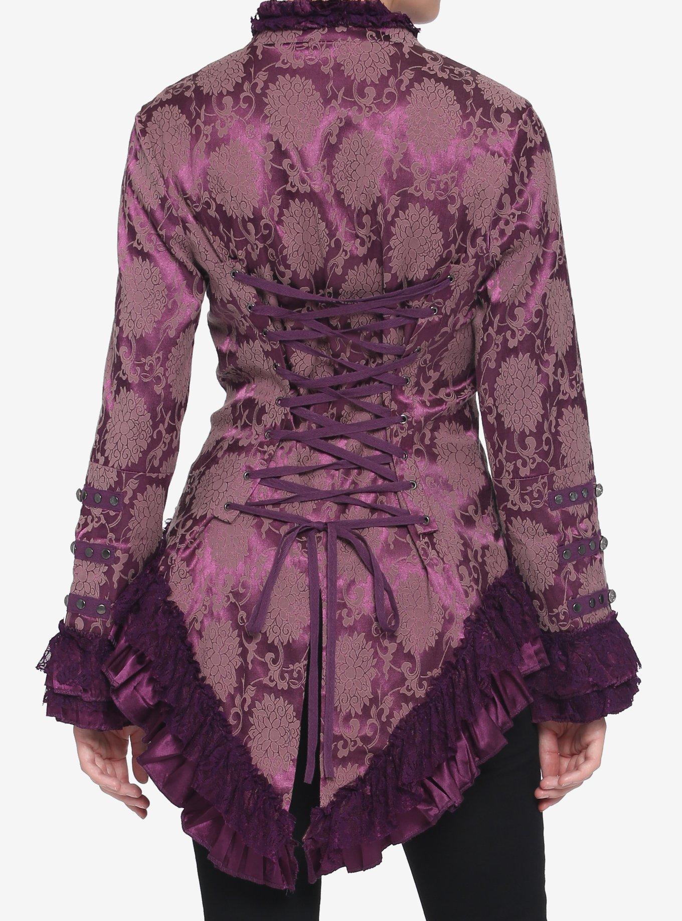 Purple Brocade Jacket