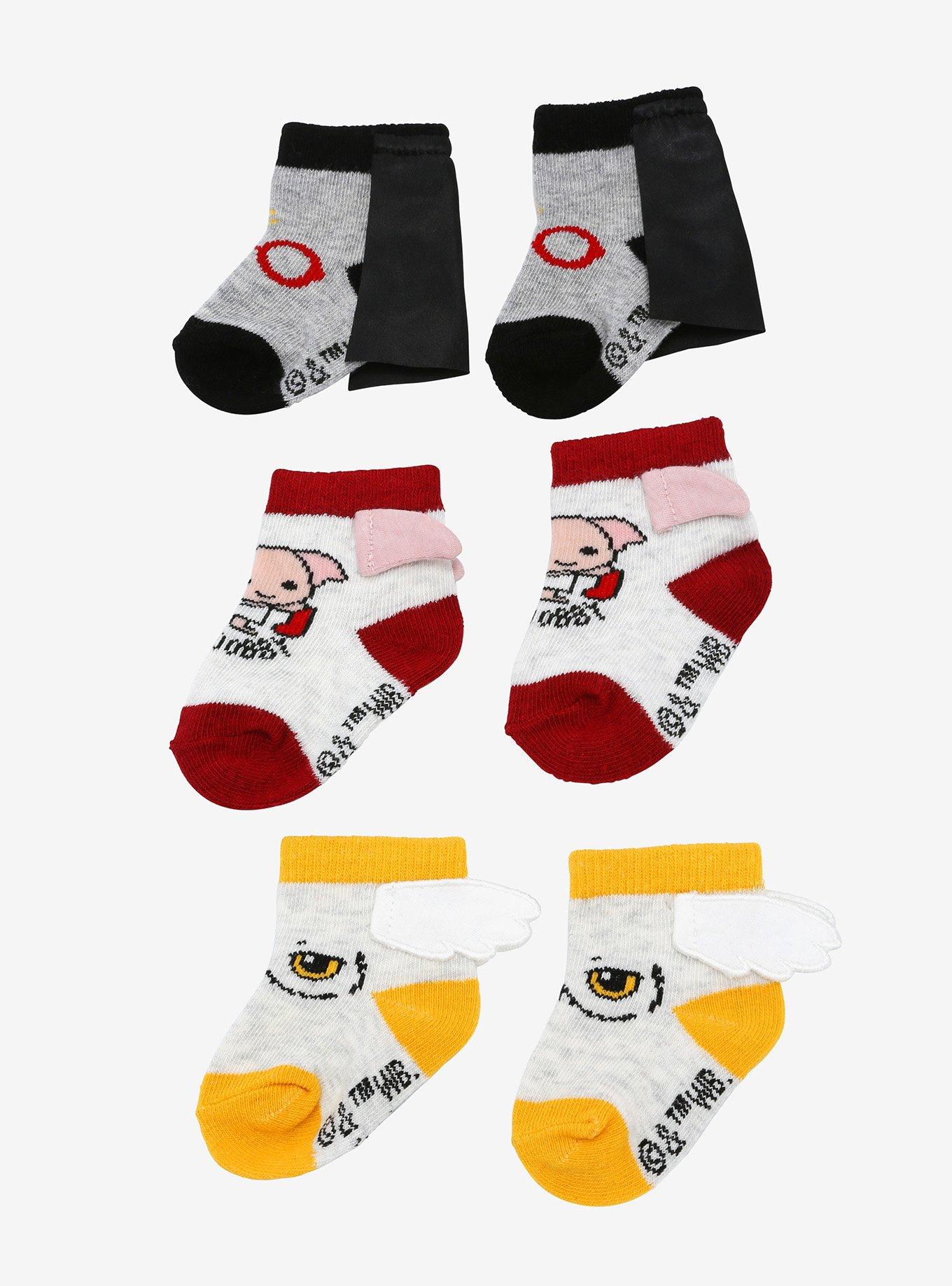 Harry Potter Harry, Dobby, & Hedwig Infant Sock Set - BoxLunch Exclusive, , alternate