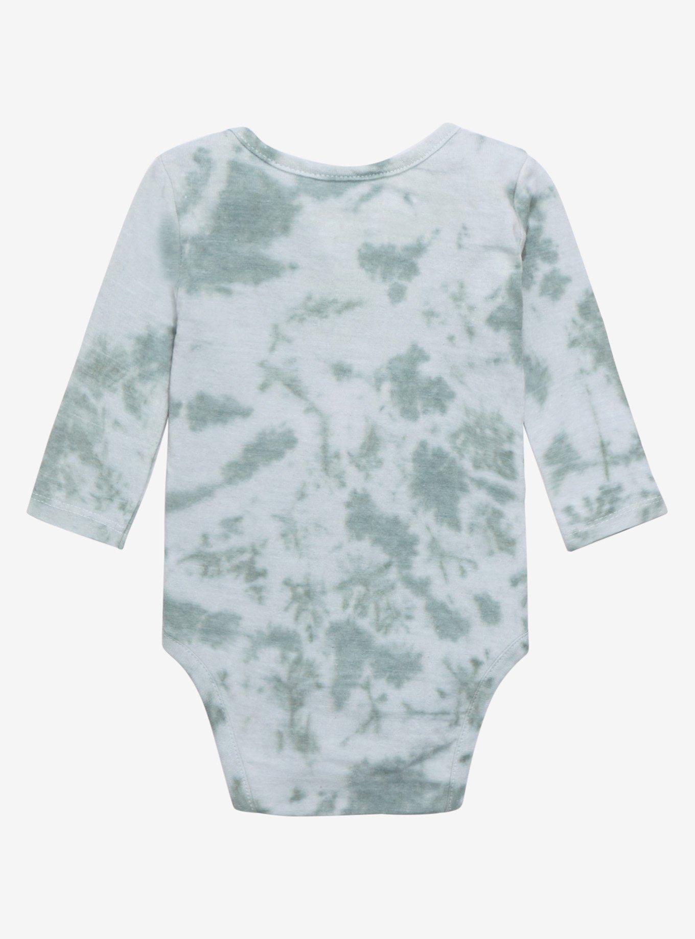 Star Wars The Mandalorian The Child Long Sleeve Tie-Dye Infant One-Piece - BoxLunch Exclusive, TIE DYE, alternate