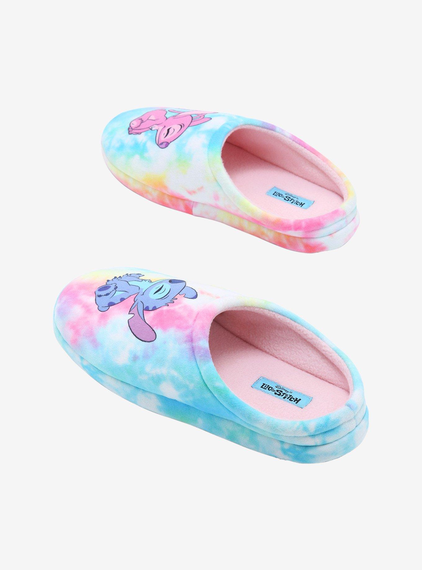 Disney Lilo & Stitch Angel & Stitch Tie-Dye Slippers, TIE DYE, alternate