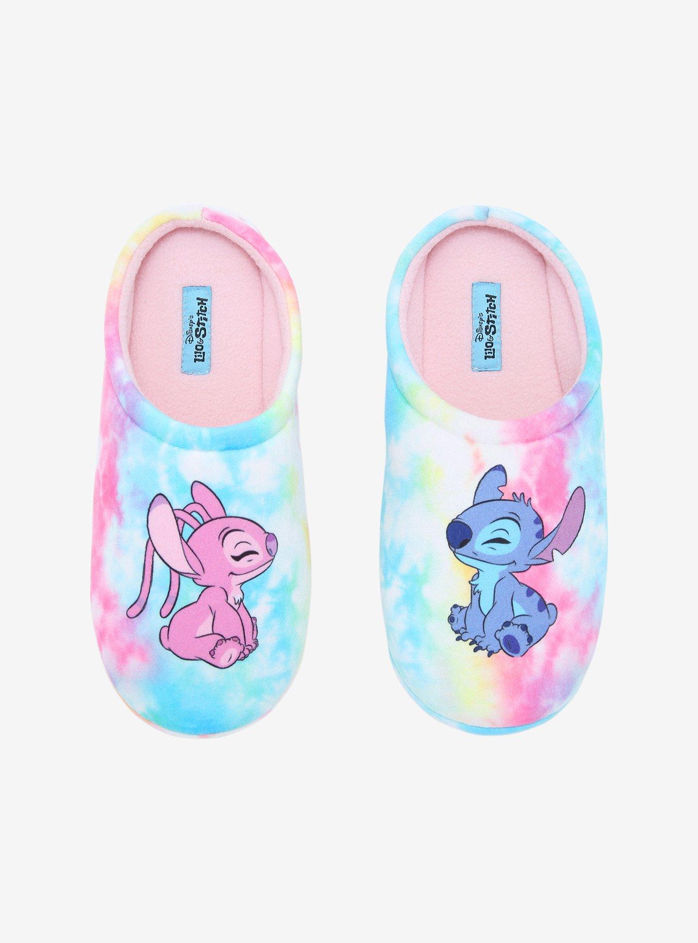 Disney Lilo & Stitch Angel & Stitch Tie-Dye Slippers, TIE DYE, alternate