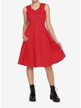Red & Black Polka Dot Dress, RED, alternate