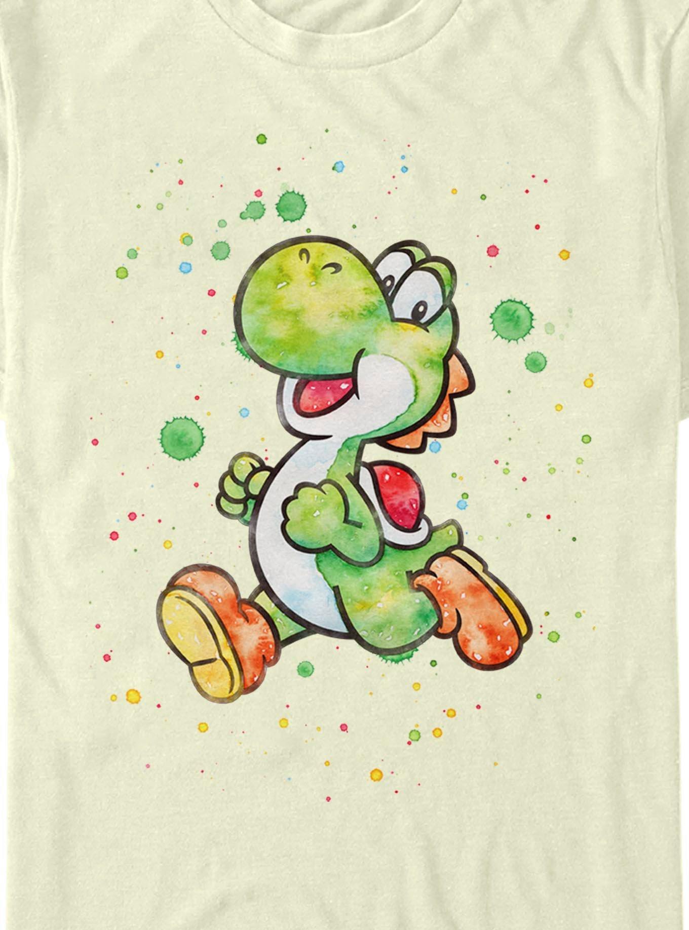 Super Mario Watercolor Yoshi T-Shirt