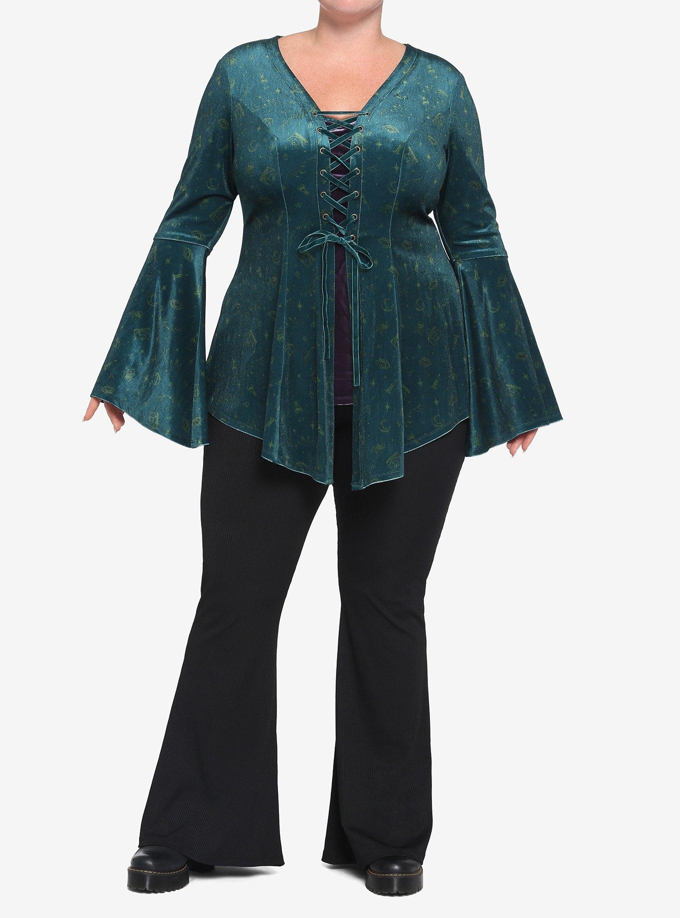 Disney Hocus Pocus Witch Girls Tunic Top Plus Size, MULTI, alternate