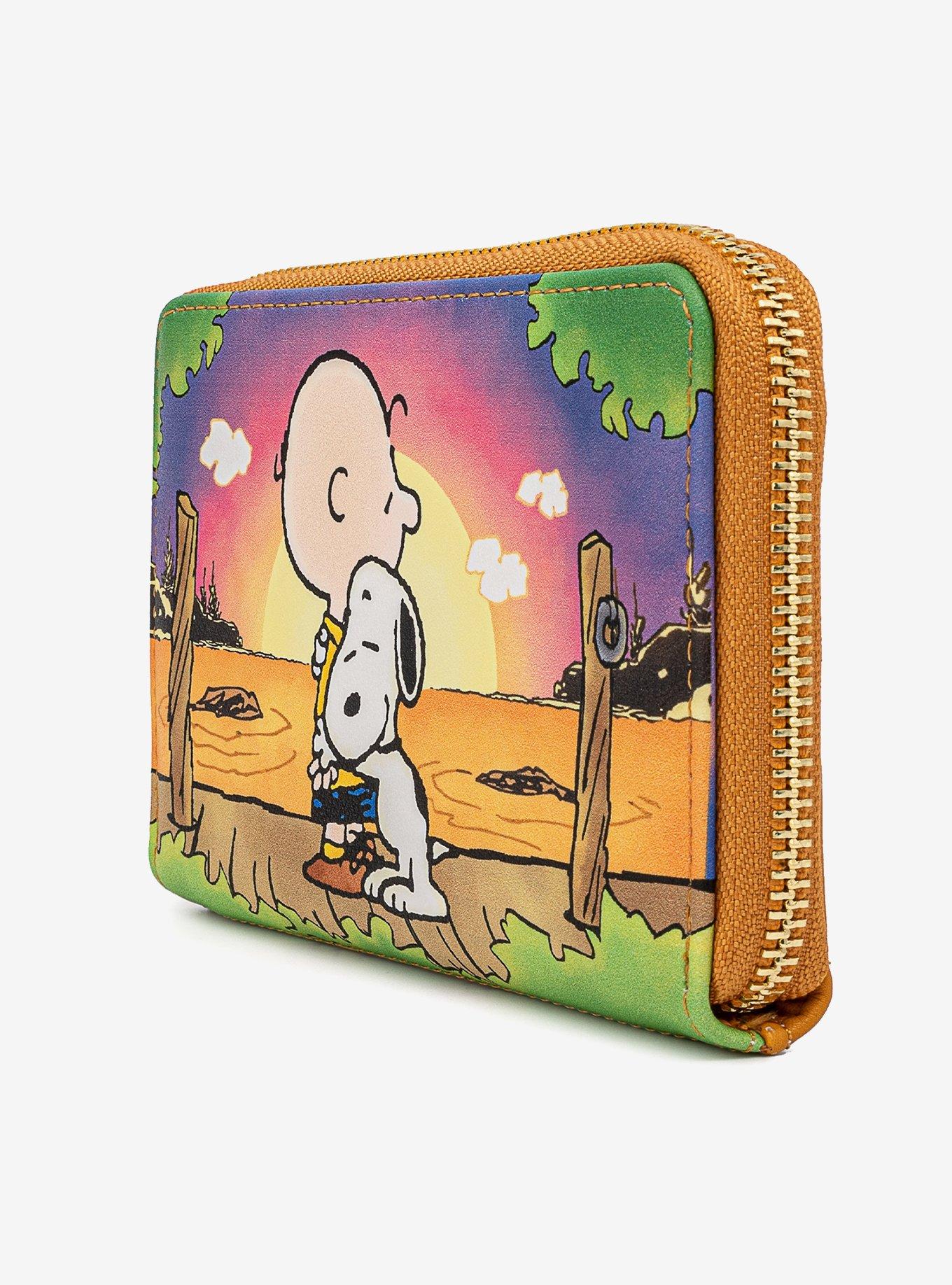 Loungefly Peanuts Sunset Friendship Zip Wallet, , alternate